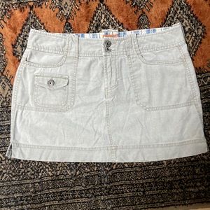 Periscope linen mini skirt